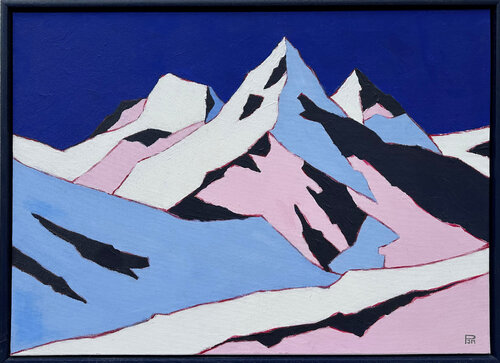 Stubaier Wildspitze, Tirol van Johannes Maria Pittl, Schilderij te koop op Singulart