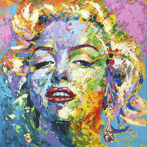 Marilyn Monroe 07 di Tadaomi Kawasaki, Pittura in vendita su Singulart
