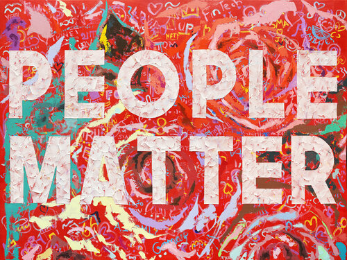 People Matter van Tadaomi Kawasaki, Schilderij te koop op Singulart