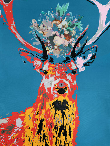 Reindeer van Tadaomi Kawasaki, Schilderij te koop op Singulart