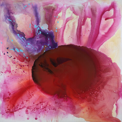 Gerbera  Pink  - Ultimate Beauty - by Tadaomi Kawasaki, Painting for Sale on Singulart