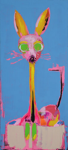 House sitting van Tadaomi Kawasaki, Schilderij te koop op Singulart