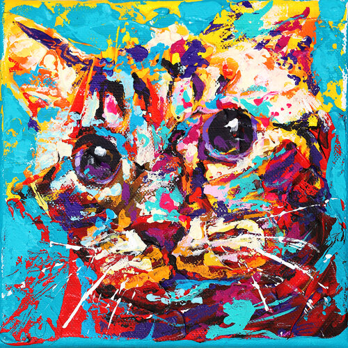 Cat 01  1/49 van Tadaomi Kawasaki, Schilderij te koop op Singulart