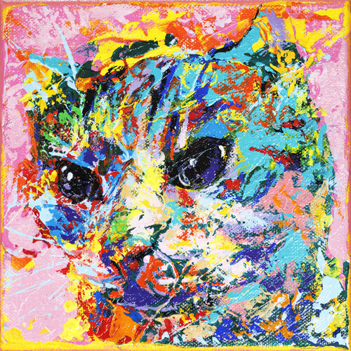 Cat 06 van Tadaomi Kawasaki, Schilderij te koop op Singulart