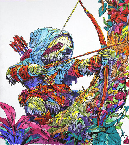 The Sloth Archer van Tadaomi Kawasaki, Schilderij te koop op Singulart