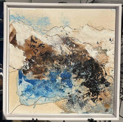 Berglandschaften in türkis par Irina Staud, Peinture en vente sur Singulart