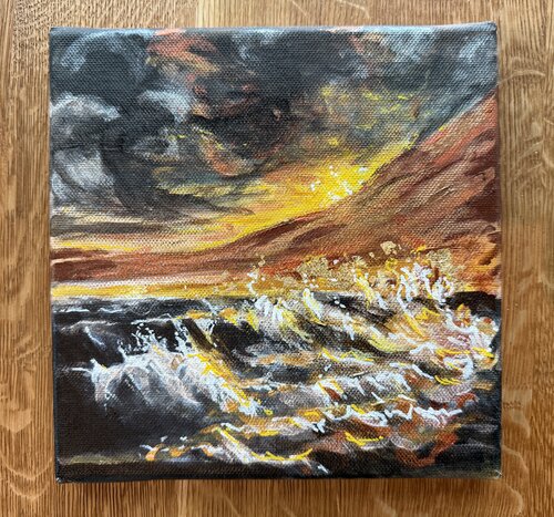 Feuer über dem Wasser von Irina Staud, Malerei kaufen auf Singulart