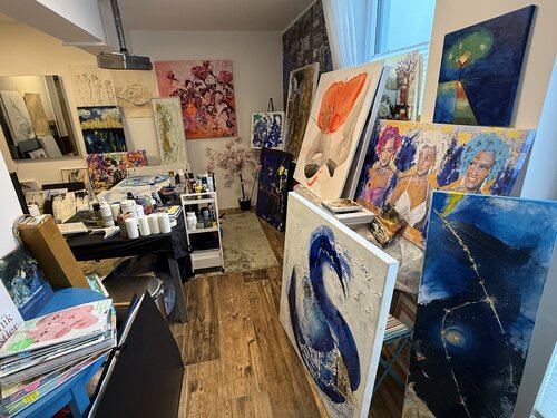 Orbital current by Irina Staud, Painting for Sale on Singulart