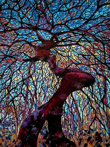 Un Hêtre en hiver par Elena Lanceleux, Peinture en vente sur Singulart