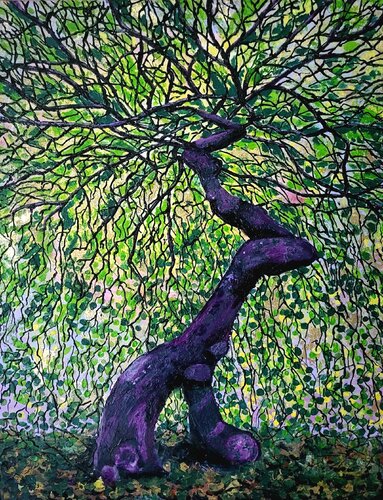 Hêtre d’or par Elena Lanceleux, Peinture en vente sur Singulart