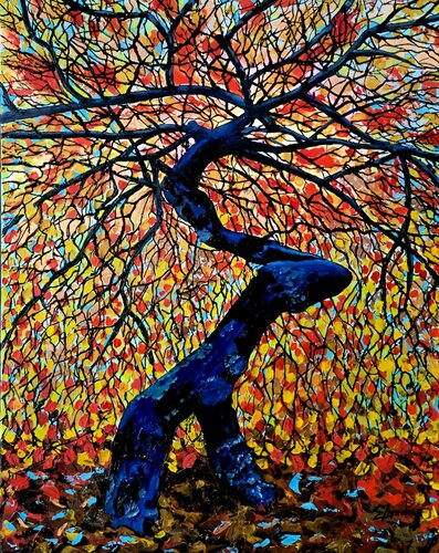 Couleurs d’automne par Elena Lanceleux, Peinture en vente sur Singulart