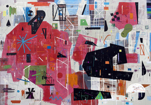 Dimensions Beyond the Pink by Peteris Lidaka, Painting for Sale on Singulart
