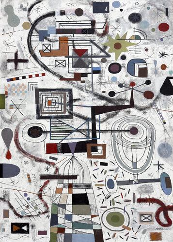 Subatomic Landscape van Peteris Lidaka, Schilderij te koop op Singulart