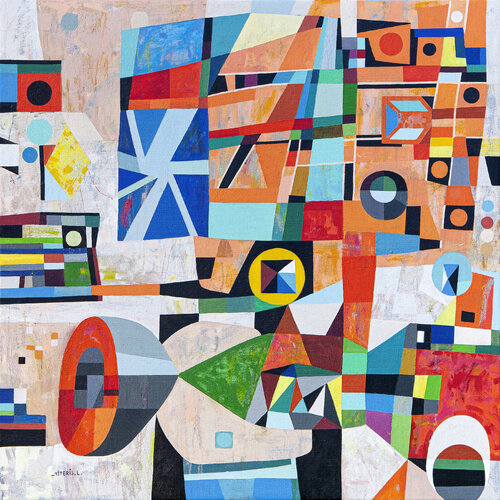 Faster than a triangle van Peteris Lidaka, Schilderij te koop op Singulart