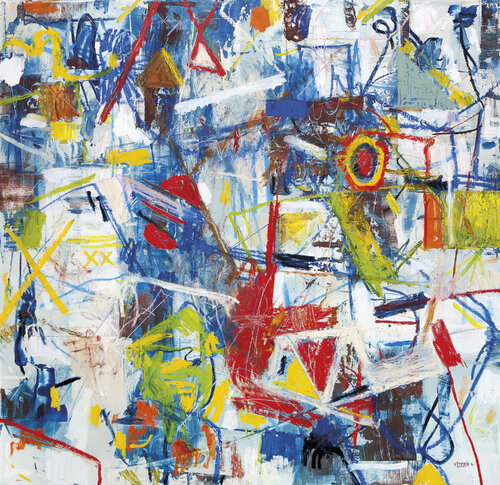 Impatience in Blue di Peteris Lidaka, Pittura in vendita su Singulart