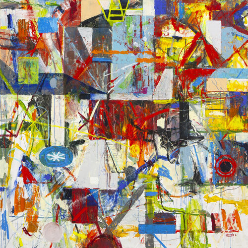 Sparks in an Air Pocket by Peteris Lidaka, Painting for Sale on Singulart