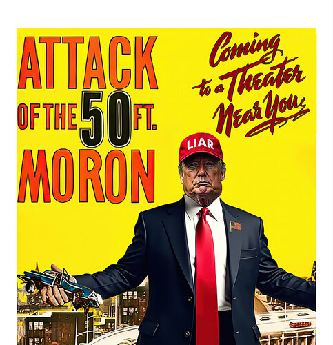 ATTACK OF THE 50 FOOT MORON - Movie Poster Size von RAGE RAGE, Druck kaufen auf Singulart