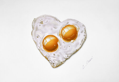 Heart Eggs von Leonello Calvetti, Malerei kaufen auf Singulart