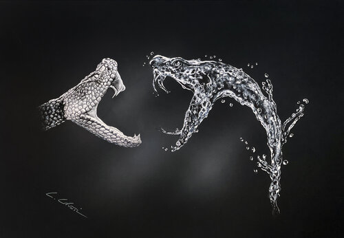 Snake Antidote van Leonello Calvetti, Schilderij te koop op Singulart