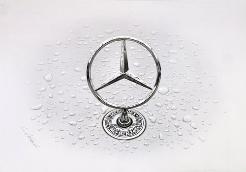 Mercedes Emblem di Leonello Calvetti, Pittura in vendita su Singulart