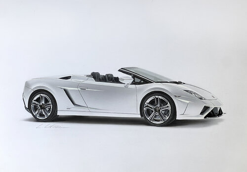 Lamborghini Gallardo di Leonello Calvetti, Pittura in vendita su Singulart