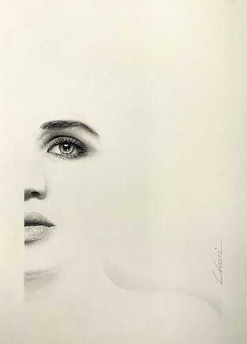 Her beautiful face by Leonello Calvetti, Painting for Sale on Singulart