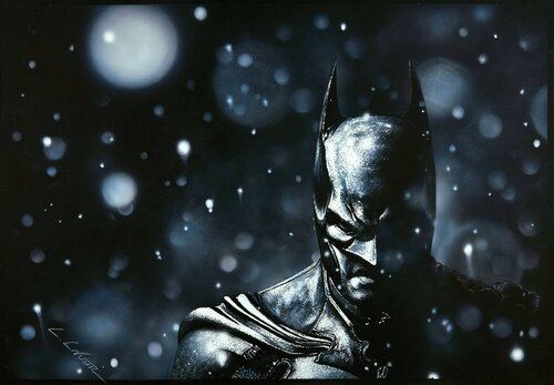 Rain on Batman di Leonello Calvetti, Pittura in vendita su Singulart