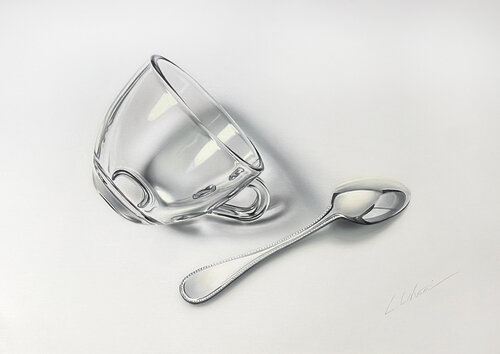 Glass Cup von Leonello Calvetti, Malerei kaufen auf Singulart