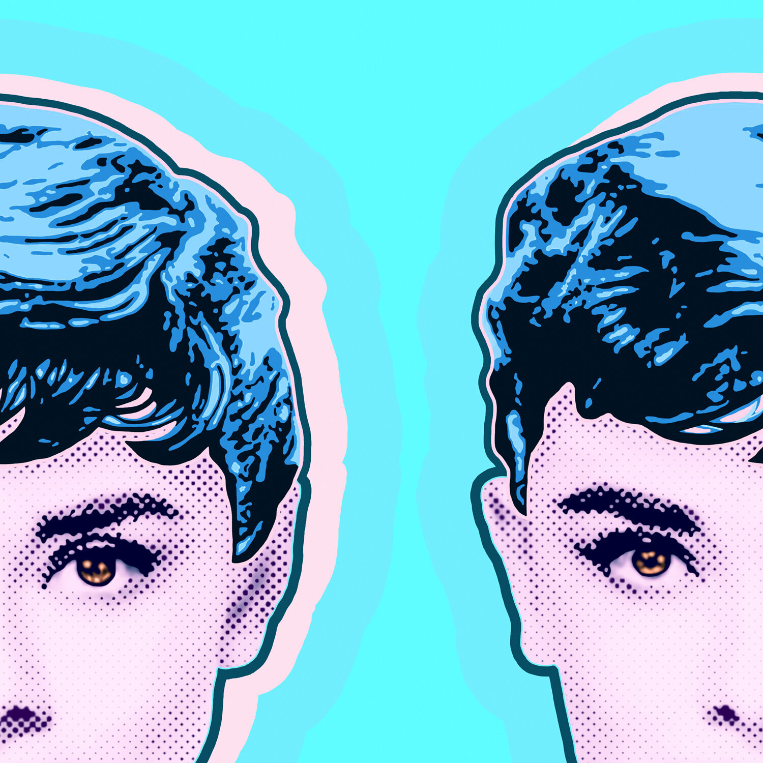 Sabrina aka Audrey Hepburn (Audrey Kathleen Ruston) door Kauli aka Christof  Kaul (2025) : Afdruk Giclée print op Papier - Singulart, image size:1500x1500