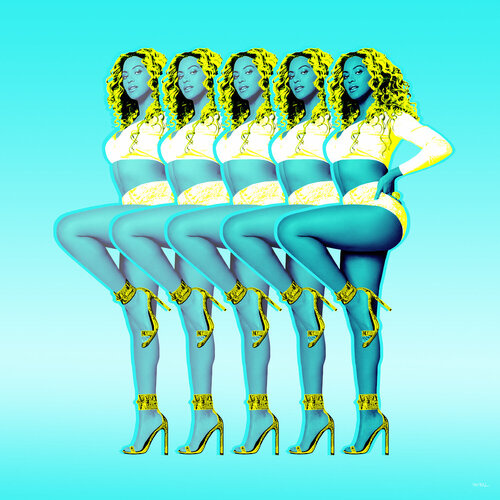 Beyoncé (Beyoncé Giselle Knowles-Carter) by Kauli aka Christof Kaul, 版畫 for Sale on Singulart