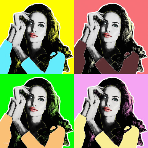 Thinking Angelina (Angelina Jolie Voight) par Kauli aka Christof Kaul, Édition en vente sur Singulart