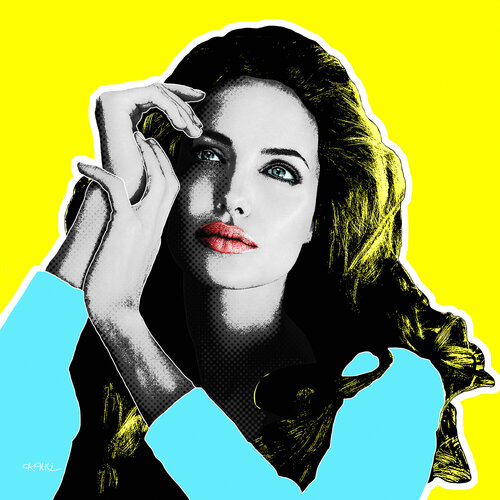 Angelina's thoughts (Angelina Jolie Voight) par Kauli aka Christof Kaul, Édition en vente sur Singulart