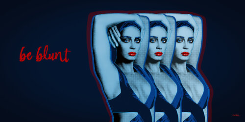 be blunt (Emily Blunt - Emily Olivia Laura Blunt) von Kauli aka Christof Kaul, Druck kaufen auf Singulart