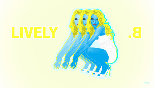 B. LIVELY (Blake Lively - Blake Ellender Brown) par Kauli aka Christof Kaul, Édition en vente sur Singulart