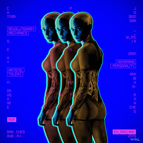 Alicia Vikander is Ava (Alicia Amanda Vikander) von Kauli aka Christof Kaul, Druck kaufen auf Singulart