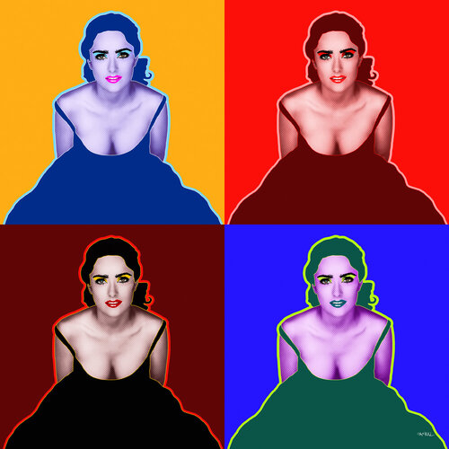 Salma means Peace (Salma Hayek Pinault - Salma Valgarma Hayek Jiménez) par Kauli aka Christof Kaul, Édition en vente sur Singulart