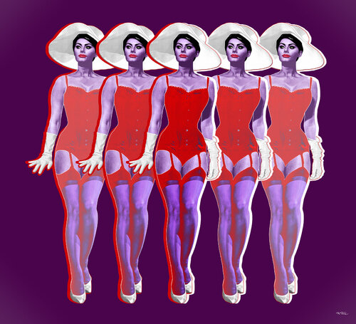 Grande Dame Sophia Loren (Sofia Costanza Brigida Villani Scicolone) par Kauli aka Christof Kaul, Édition en vente sur Singulart