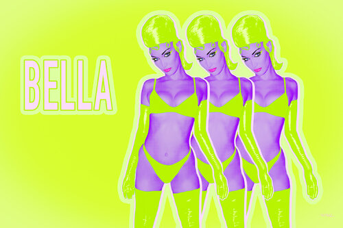Bella - (Bella Hadid - Isabella Khair Bella Hadid) by Kauli aka Christof Kaul, Print for Sale on Singulart