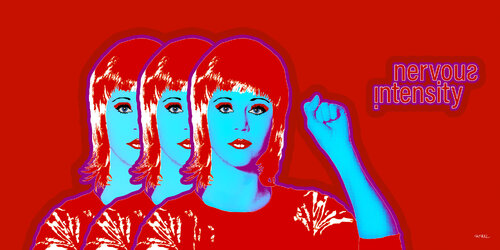 Not Barbarella (Jane Fonda - Jane Seymour Fonda) by Kauli aka Christof Kaul, Print for Sale on Singulart