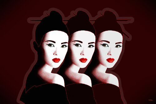 Zhang Ziyi (章子怡 - Zhāng Zǐyí - Zoeng Zi) von Kauli aka Christof Kaul, Druck kaufen auf Singulart