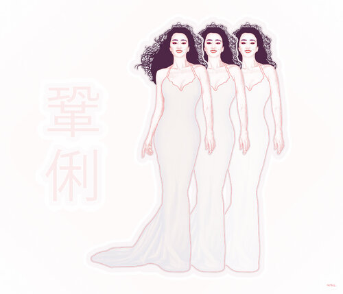 Gong Li (鞏俐 / 巩俐 - Gǒng Lì) di Kauli aka Christof Kaul, Stampa in vendita su Singulart