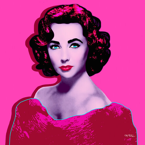 Liz in Miami (Liz Taylor - Dame Elizabeth Rosemond Taylor) Kauli aka Christof Kaul