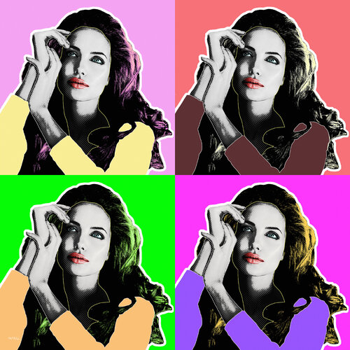 Thoughtful Angelina (Angelina Jolie Voight) par Kauli aka Christof Kaul, Édition en vente sur Singulart