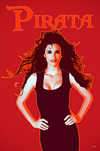 Pirata Penélope (Penélope Cruz Sánchez) par Kauli aka Christof Kaul, Édition en vente sur Singulart