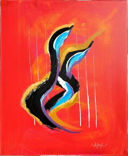 Tango passion von Sylvie Graf, Malerei kaufen auf Singulart