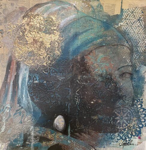 Jeune fille à la perle von Segolene Genoud, Malerei kaufen auf Singulart