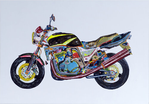 Motorrad by Tobias Gossow, 絵画 for Sale on Singulart