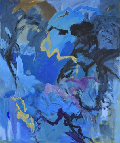 bleu irrité van Sylvia Grauer, Schilderij te koop op Singulart