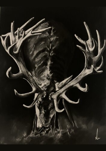 Among Shadows by Diana Art, Drawing for Sale on Singulart