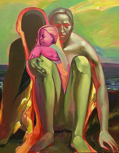 shadow of the ideal mother van Kateryna Shadrina, Schilderij te koop op Singulart